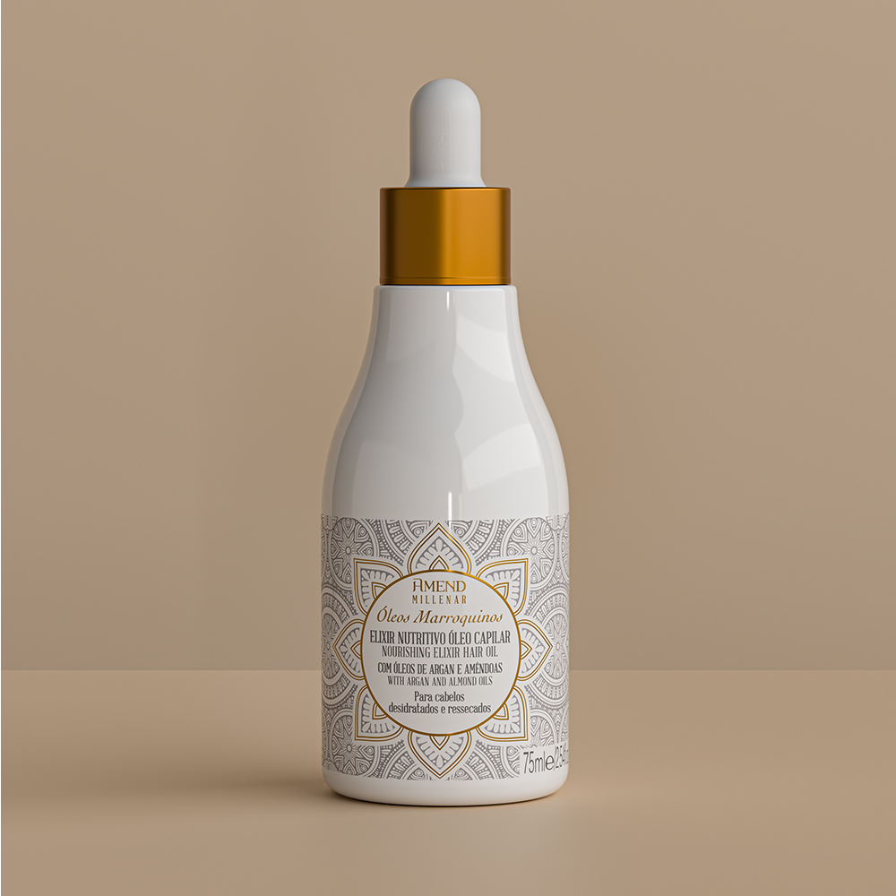 Elixir Nutritivo Óleo Capilar Amend Millenar Óleos Marroquinos 75ml image number 6